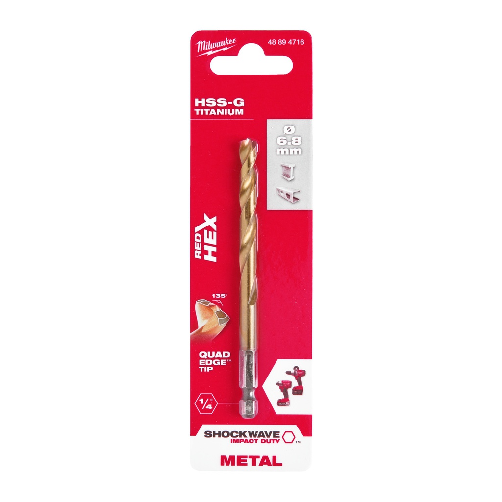 Wiertła_do_metalu_Shockwave_HSS-G_Tin_RED_HEX_Milwaukee_Shockwave_HSS-G_TiN_Red_Hex_6.8_mm_-_1_pc_1