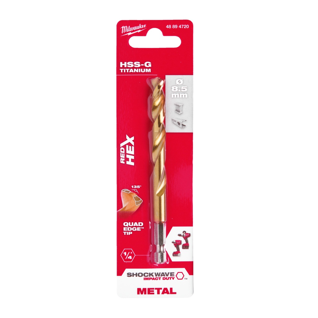 Wiertła_do_metalu_Shockwave_HSS-G_Tin_RED_HEX_Milwaukee_Shockwave_HSS-G_TiN_Red_Hex_8.5_mm_-_1_pc_1
