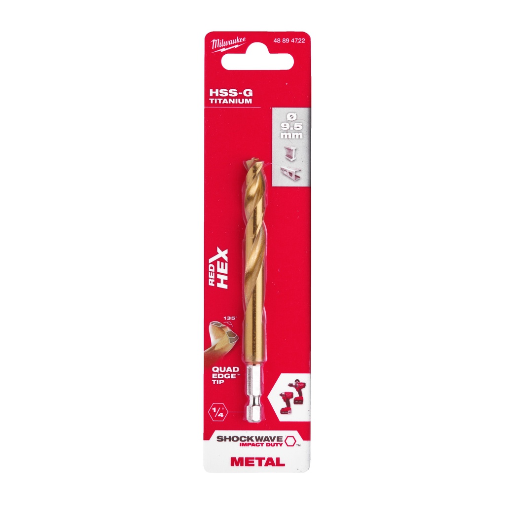 Wiertła_do_metalu_Shockwave_HSS-G_Tin_RED_HEX_Milwaukee_Shockwave_HSS-G_TiN_Red_Hex_9.5_mm_-_1_pc_1
