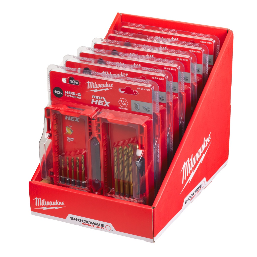 Wiertła_SHOCKWAVE™_HSS-G_TiN_RED_HEX_-_zestawy_w_plastikowych_kasetach_Milwaukee_Shockwave_HSS-G_TiN_Red_Hex_-_10_pc_Set_1