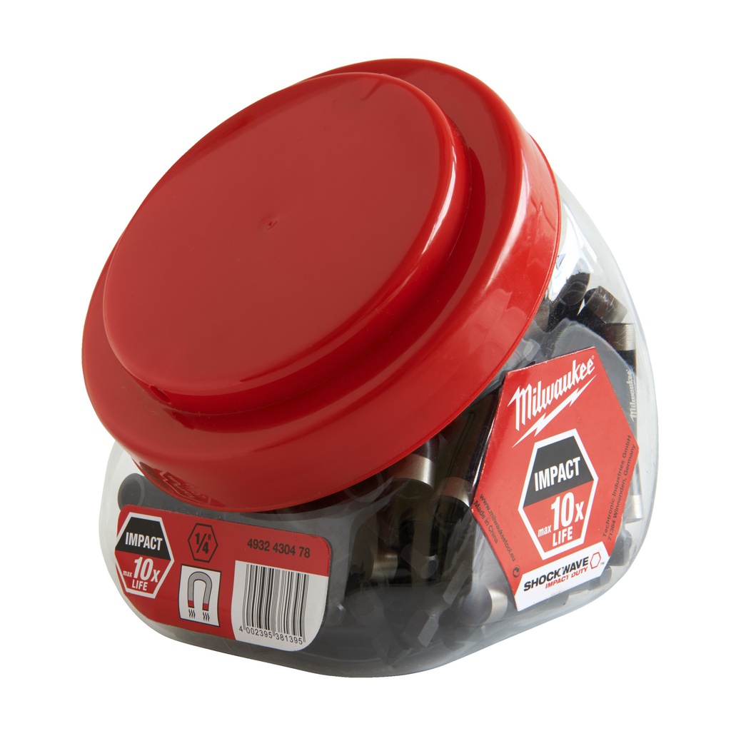 Magnetyczne_uchwyty_bitów_Milwaukee_Magnetic_bit_holder_60_mm_-_jam_jar_(100pc)_-_1_pc_2
