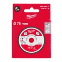 Tarcze_cienkie_do_cięcia_metalu_PRO+_Milwaukee_SCS_41/76_x_1_x_10_mm_-_5_pcs_1