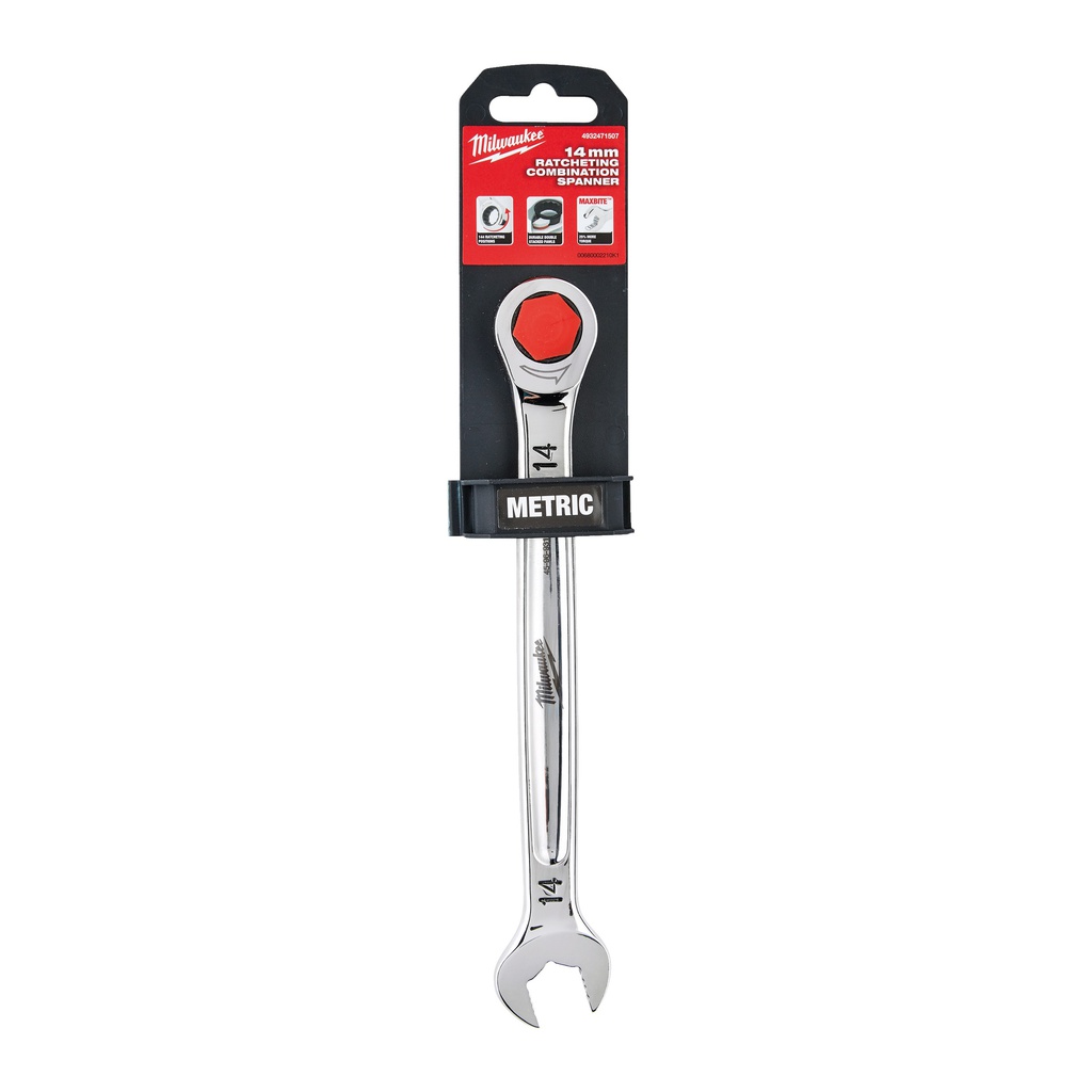 Klucze_płasko-oczkowe_z_grzechotką_MAX_BITE™_Milwaukee_Maxbite_Ratcheting_Metric_Combination_Spanner_14mm_-_1pc_1