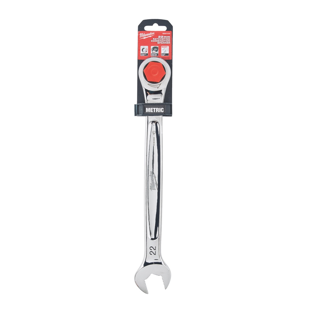 Klucze_płasko-oczkowe_z_grzechotką_MAX_BITE™_Milwaukee_Maxbite_Ratcheting_Metric_Combination_Spanner_22mm_-_1pc_1