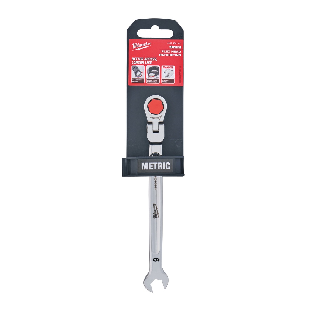 Klucze_płasko-oczkowe_MAXBITE™_z_ruchomą_główką_grzechotki_Milwaukee_Maxbite_Flex_Head_Ratcheting_Spanner_-_Metric_-_9_mm_1