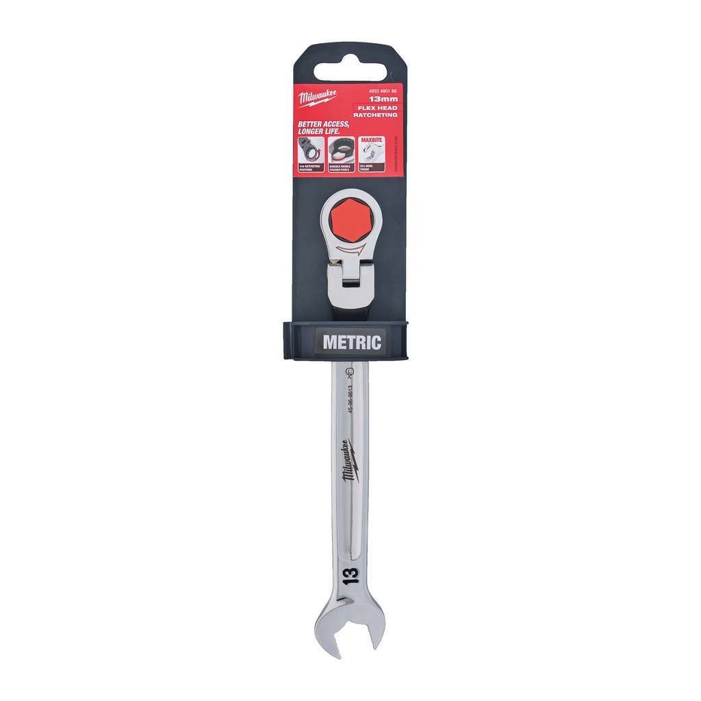 Klucze_płasko-oczkowe_MAXBITE™_z_ruchomą_główką_grzechotki_Milwaukee_Maxbite_Flex_Head_Ratcheting_Spanner_-_Metric_-_13_mm_2