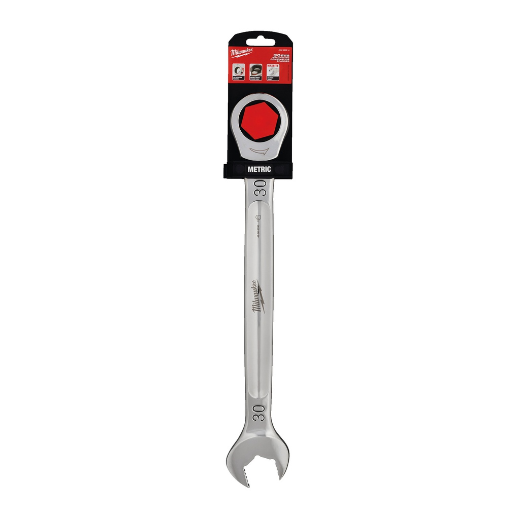 Klucze_płasko-oczkowe_z_grzechotką_MAX_BITE™_Milwaukee_Maxbite_Ratcheting_Metric_Combination_Spanner_-_30_mm_1