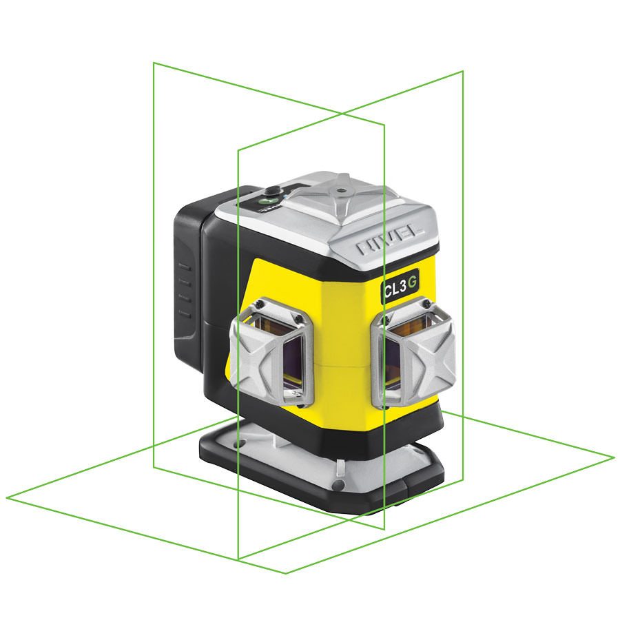 ZESTAW Laser krzyżowy Nivel System CL3G zielony + statyw SJJ-M1 EX