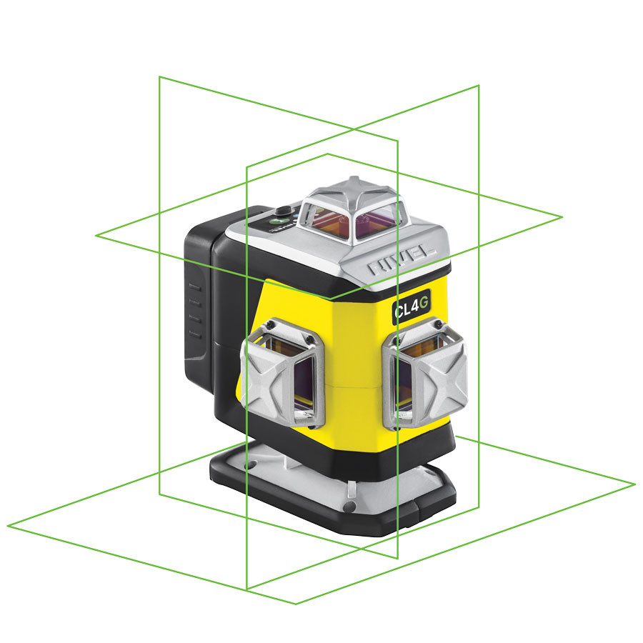 ZESTAW Laser krzyżowy Nivel System CL4G zielony + tyczka LP-36