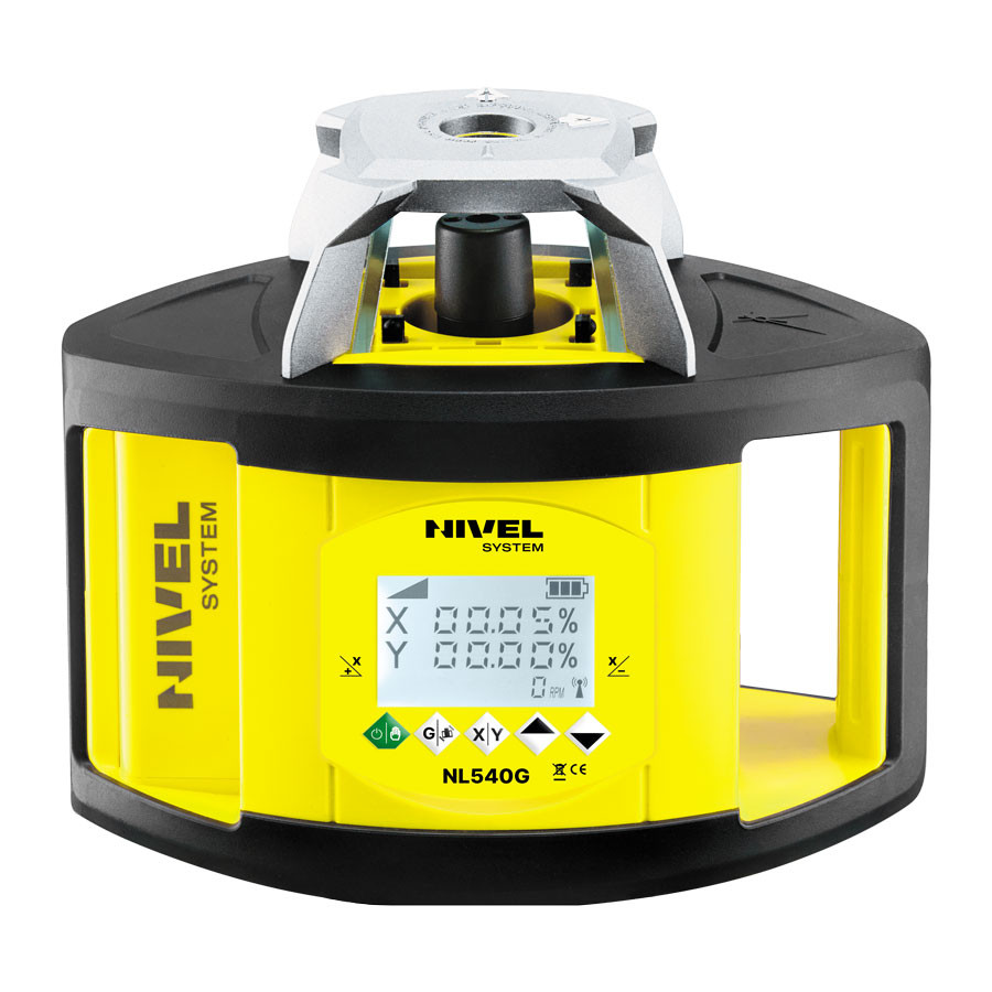 ZESTAW Niwelator laserowy Nivel System NL540G DIGITAL zielony z czujnikiem cyfrowym + łata LS-24 + statyw SJJ32