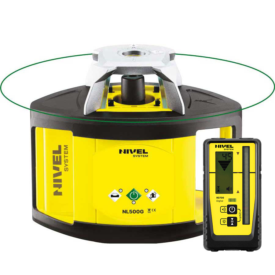 ZESTAW Niwelator laserowy rotacyjny Nivel System NL500G DIGITAL + statyw SJJ32 + łata LS-24
