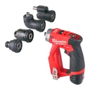 M12 FUEL™ Wiertarko-wkrętarka z wymiennym uchwytem Milwaukee | M12 FDDXKIT-202X