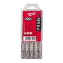 Wiertła SDS-Plus MX4, 4-ostrzowe / zestawy Milwaukee | SDS-Plus MX4 Set - 5 pcs