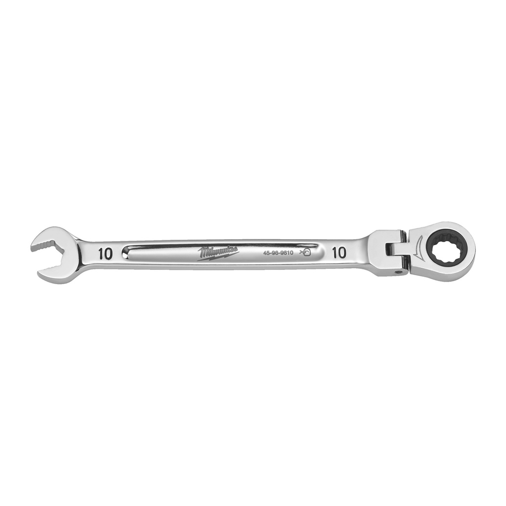 Klucze płasko-oczkowe MAXBITE™ z ruchomą główką grzechotki Milwaukee | Maxbite Flex Head Ratcheting Spanner - Metric - 10 mm