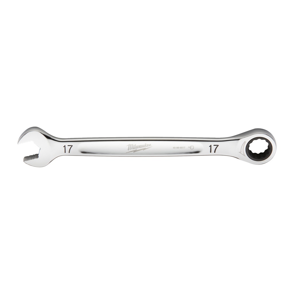 Klucze płasko-oczkowe z grzechotką MAX BITE™ Milwaukee | Maxbite Ratcheting Metric Combination Spanner 17mm -1 pc