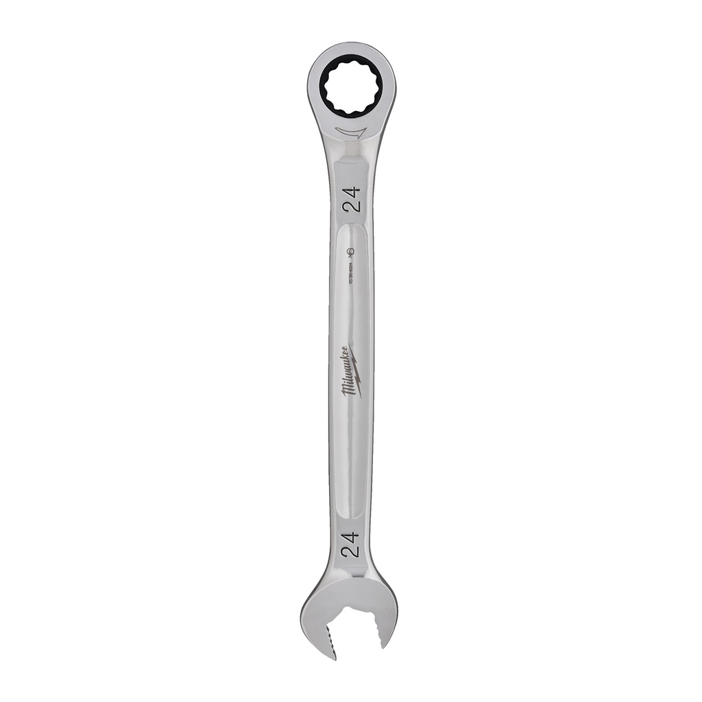 Klucze płasko-oczkowe z grzechotką MAX BITE™ Milwaukee | Maxbite Ratcheting Metric Combination Spanner - 24 mm