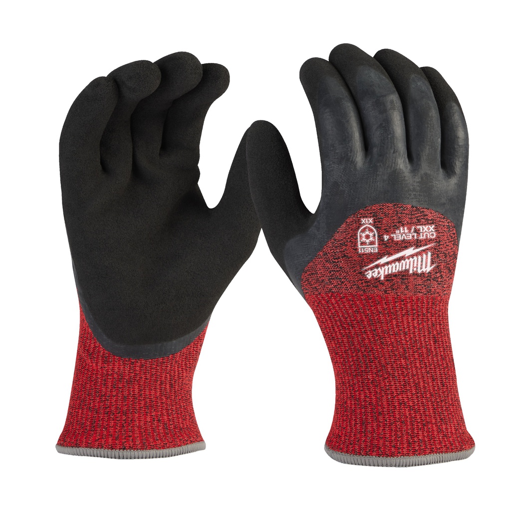 Rękawice odporne na przecięcia - wersja zimowa - poziom ochrony D Milwaukee | Winter Cut D Gloves - 11/XXL - 1pc