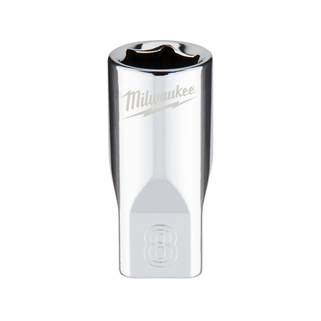 Nasadki chromowane ¼″ Milwaukee | 1/4 Drive Socket - Metric Standard - 8 mm