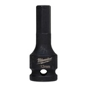 Nasadki udarowe ½″ z końcówką bita HEX Milwaukee | HEX12 1/2" impact bit socket