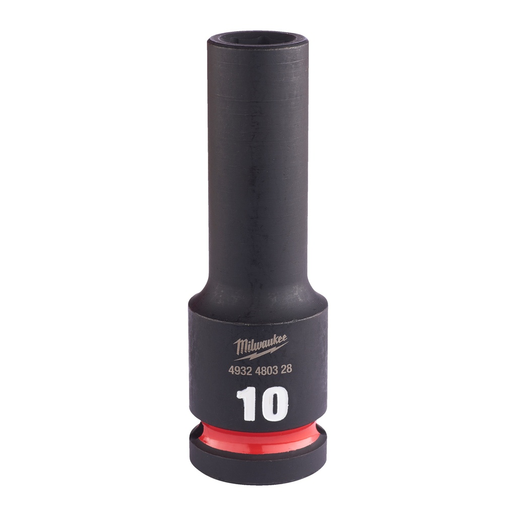 Nasadki Udarowe SHOCKWAVE™ IMPACT DUTY  ½" - długie Milwaukee | 10 mm 1/2" impact socket deep - 1pc