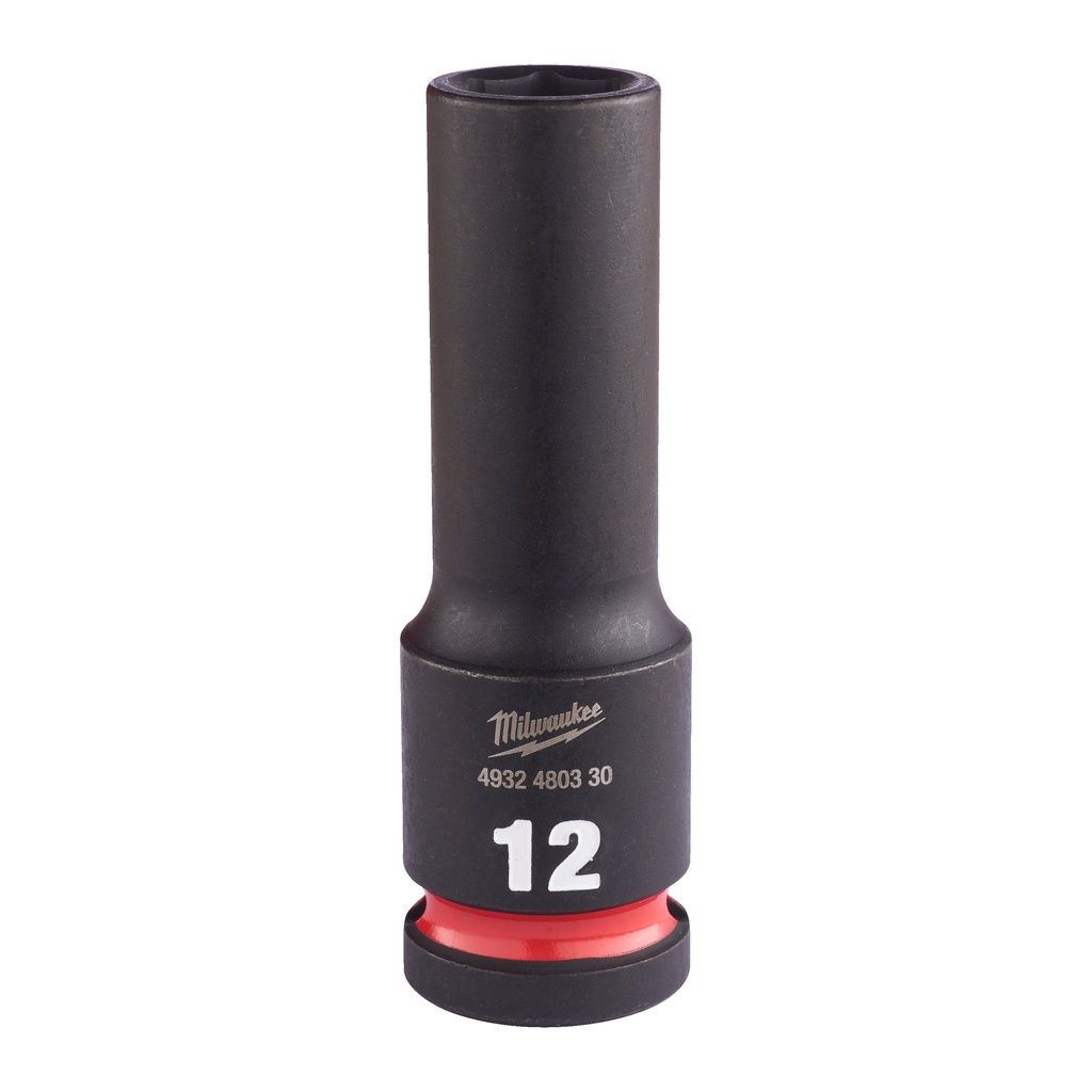 Nasadki Udarowe SHOCKWAVE™ IMPACT DUTY  ½" - długie Milwaukee | 12 mm 1/2" impact socket deep - 1pc