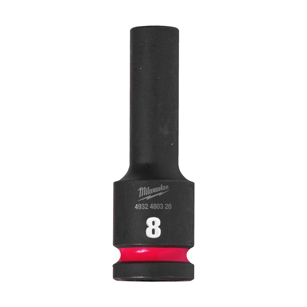 Nasadki Udarowe SHOCKWAVE™ IMPACT DUTY  ½" - długie Milwaukee | 8 mm 1/2" impact socket deep - 1pc