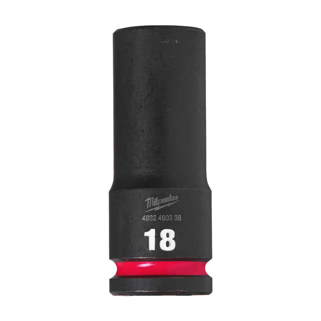 Nasadki Udarowe SHOCKWAVE™ IMPACT DUTY  ½" - długie Milwaukee | 18 mm 1/2" impact socket deep - 1pc