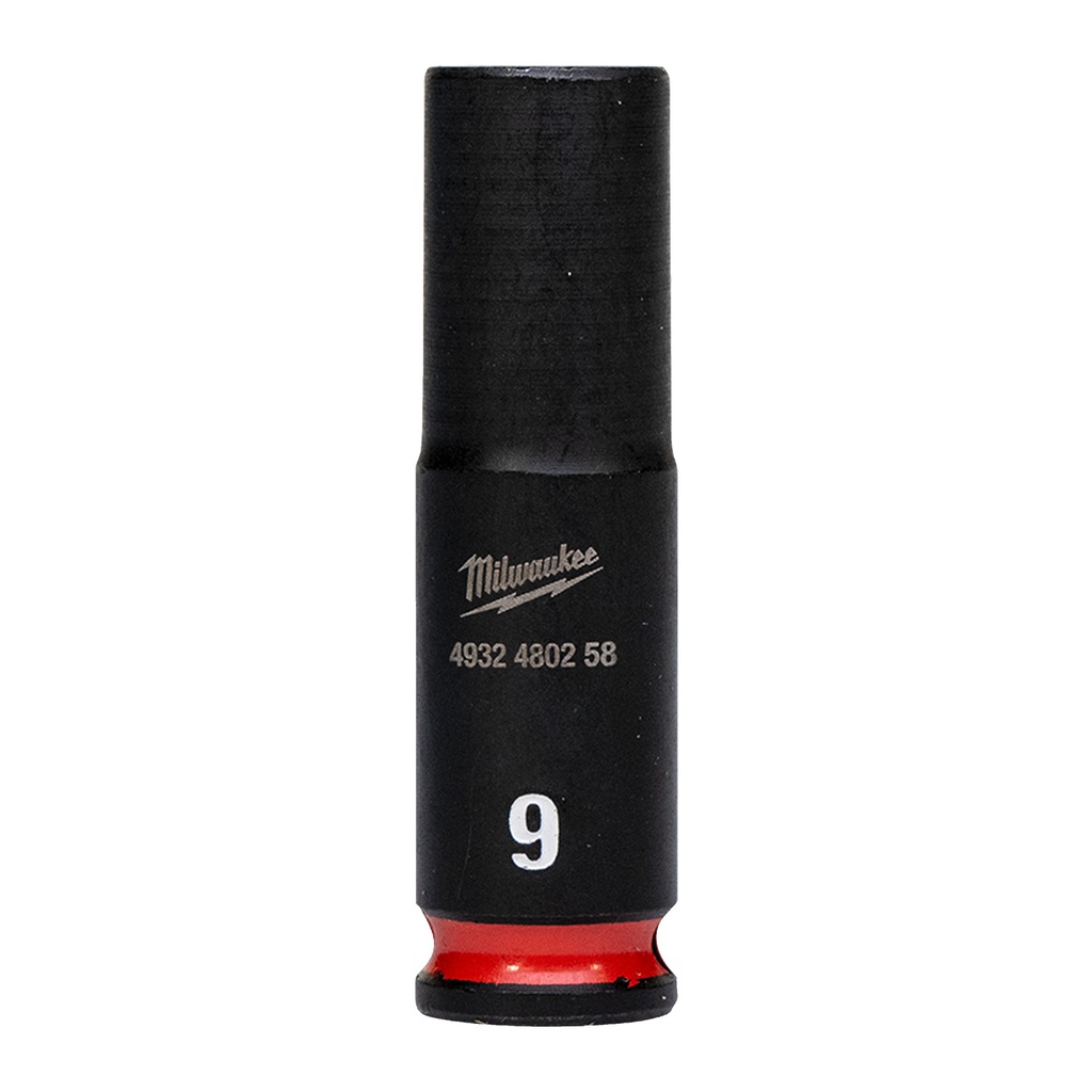 Nasadki Udarowe SHOCKWAVE™ IMPACT DUTY ¼″ - długie Milwaukee | 9 mm 1/4" impact socket deep - 1 pc