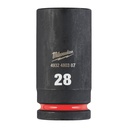 Nasadki Udarowe SHOCKWAVE™ Impact Duty - długie Milwaukee | 28 mm 3/4" impact socket deep - 1pc