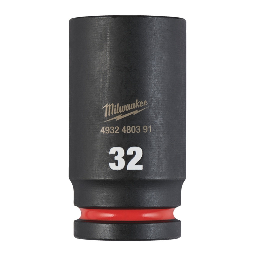 Nasadki Udarowe SHOCKWAVE™ Impact Duty - długie Milwaukee | 32 mm 3/4" impact socket deep - 1pc