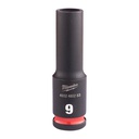 Nasadki Udarowe SHOCKWAVE™ IMPACT DUTY ⅜" - długie Milwaukee | 9 mm 3/8" impact socket deep - 1 pc