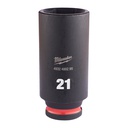 Nasadki Udarowe SHOCKWAVE™ IMPACT DUTY ⅜" - długie Milwaukee | 21 mm 3/8" impact socket deep - 1 pc