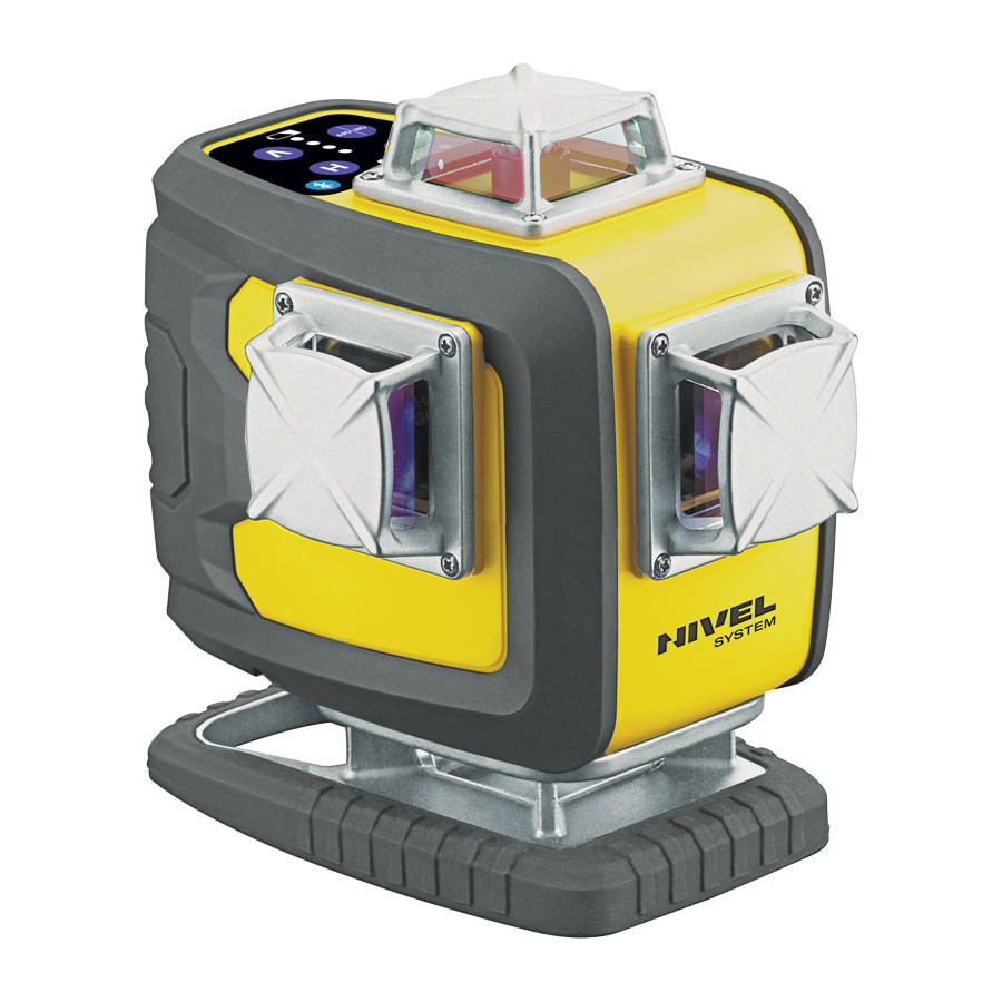 ZESTAW Laser krzyżowy Nivel System CL4D-P fioletowy + tyczka LP-36