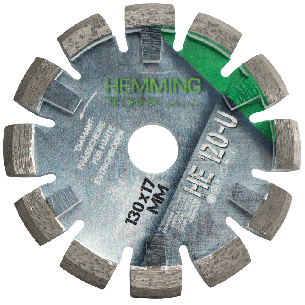 Frez Hemming HE 120-U (130 x 17 mm) twardy jastrych | beton