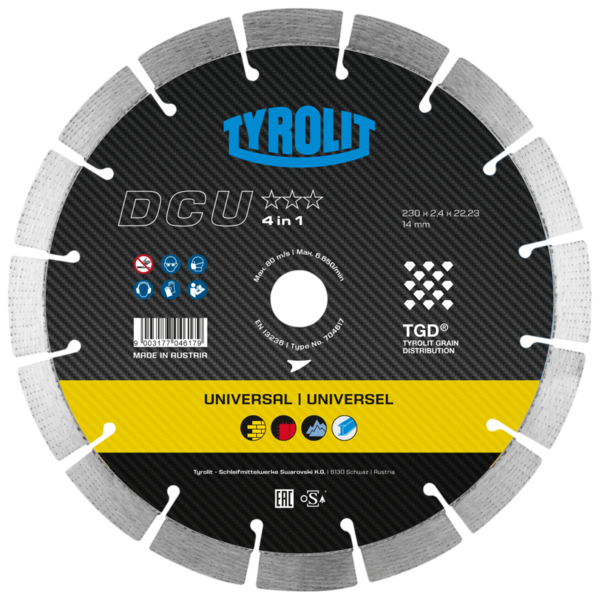 Tarcza diamentowa TYROLIT PREMIUM DCU 4IN1 350 X 3,2 MM X 22,23 MM