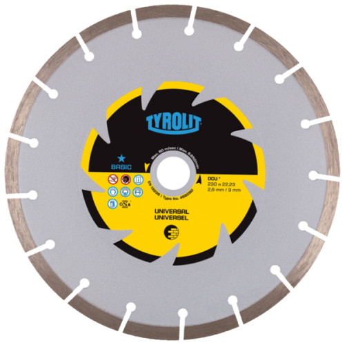 Tarcza diamentowa TYROLIT BASIC DCU 230 X 2,6 MM