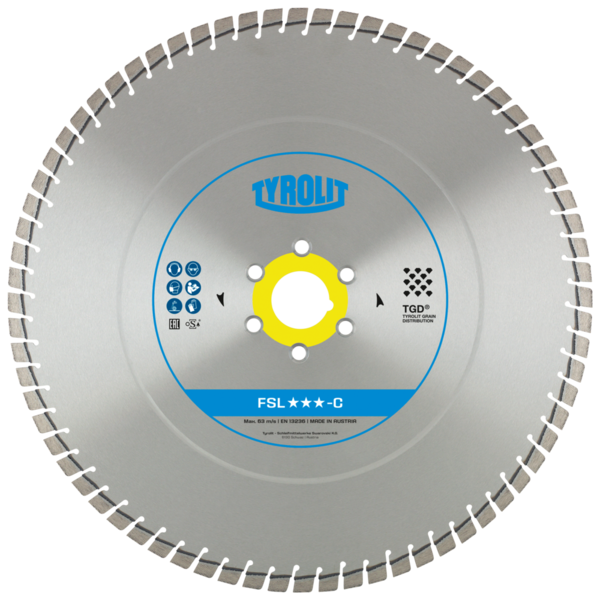 Tarcza diamentowa TYROLIT PREMIUM FSL-C 450 X 4,4 MM