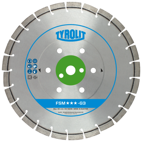 Tarcza diamentowa TYROLIT PREMIUM FSM-G5 400 X 3,2 MM, 35/25,4 MM