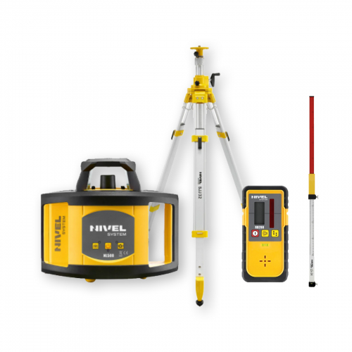 Niwelator laserowy Nivel System NL500 - ZESTAW   łata LS-24   statyw SJJ32