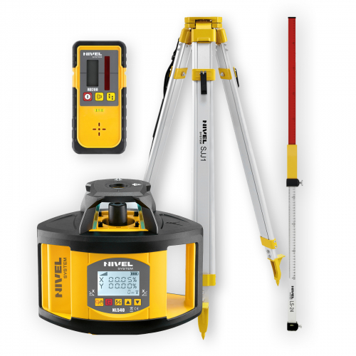 Niwelator laserowy Nivel System NL540 - ZESTAW   łata LS-24   statyw SJJ1