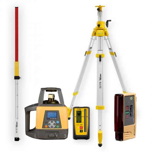 Niwelator laserowy Topcon RL-200 2S DIGITAL - ZESTAW   łata LS-24   statyw SJJ32   czujnik LS-B10