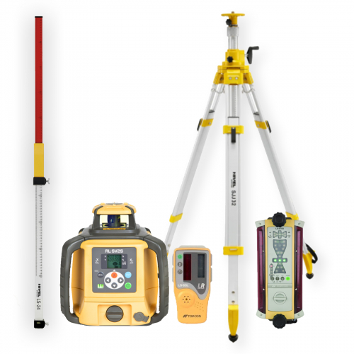 Niwelator laserowy Topcon RL-SV2S - ZESTAW   łata LS-24   statyw SJJ32   czujnik LS-B110