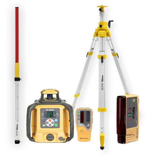 Niwelator laserowy Topcon RL-SV2S - ZESTAW   łata LS-24   statyw SJJ32   czujnik LS-B10