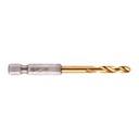Wiertła do metalu Shockwave HSS-G Tin RED HEX Milwaukee | Shockwave HSS-G TiN Red Hex 4.2 mm - 1 pc