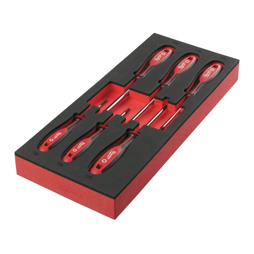 [4932492392] Wkładki piankowe z wkrętakami Milwaukee | Screwdriver TX Set 2 Foam Insert - 6 pc