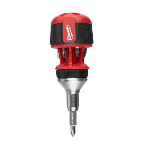 [4932471868] Krótki uniwersalny wkrętak z grzechotką 8 w 1 Milwaukee | 8 in 1 Compact Ratcheting Multi-bit Screwdriver - 1pc