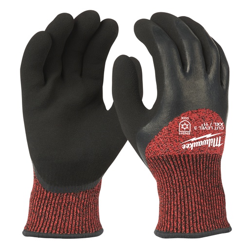 [4932471350] Rękawice odporne na przecięcia - wersja zimowa - poziom ochrony C Milwaukee | Winter Cut C Gloves - 11/XXL - 1pc