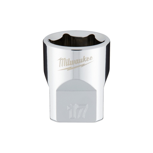 [4932478347] Nasadki chromowane ⅜ ″ Milwaukee | 3/8 Drive Socket - Metric Standard - 17 mm