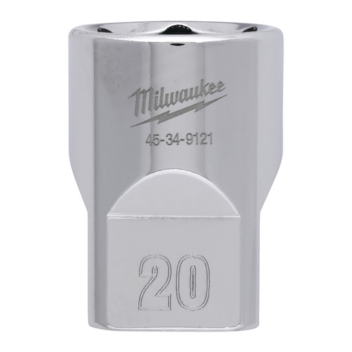 [4932480018] Nasadki chromowane ½″ Milwaukee | 1/2 Drive Socket Metric Standard - 20 mm