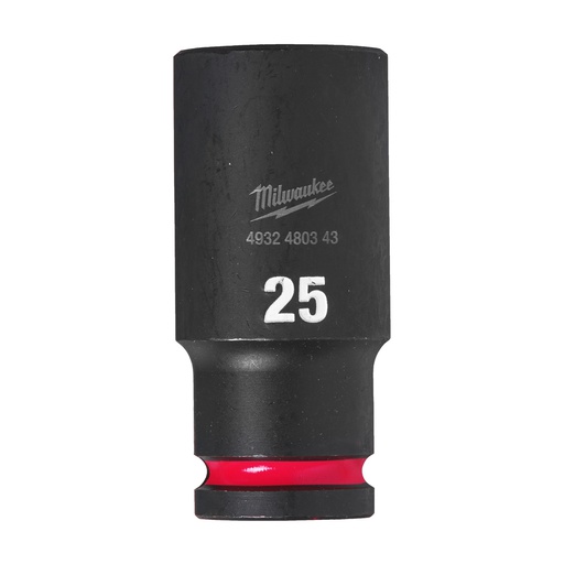 [4932480343] Nasadki Udarowe SHOCKWAVE™ IMPACT DUTY  ½" - długie Milwaukee | 25 mm 1/2" impact socket deep - 1pc